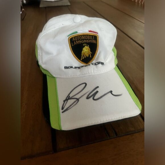 Bob Wallace LAMBORGHINI SQUADRA COURSE HAT with autograph - Picture 7 of 8